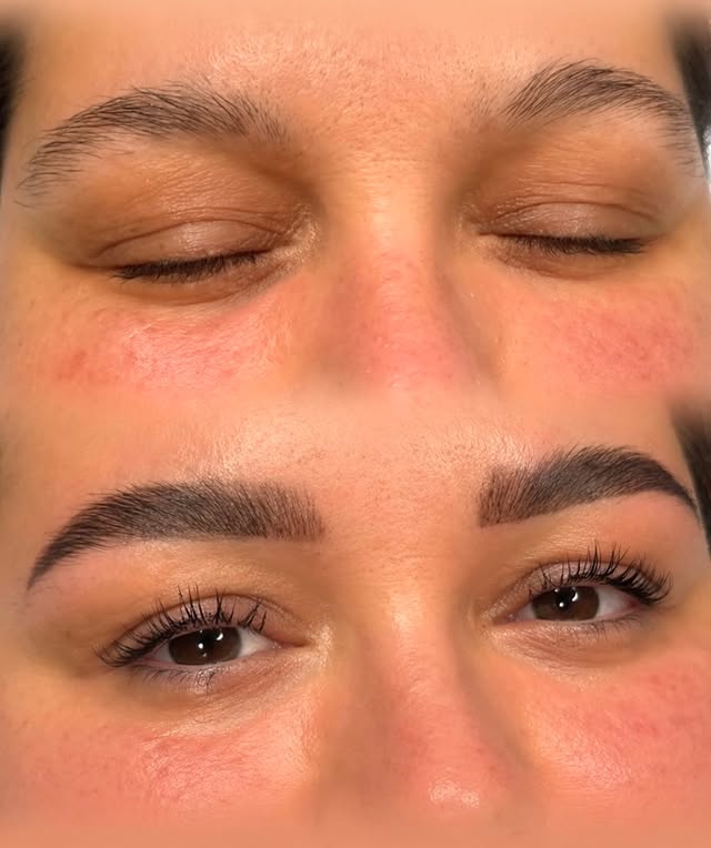 Vorher-Nachher Wimpernlifting